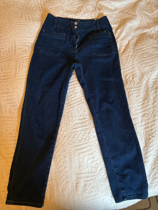 Maeve Denim - Maeve Colette Dark Blue Straight Leg Jeans